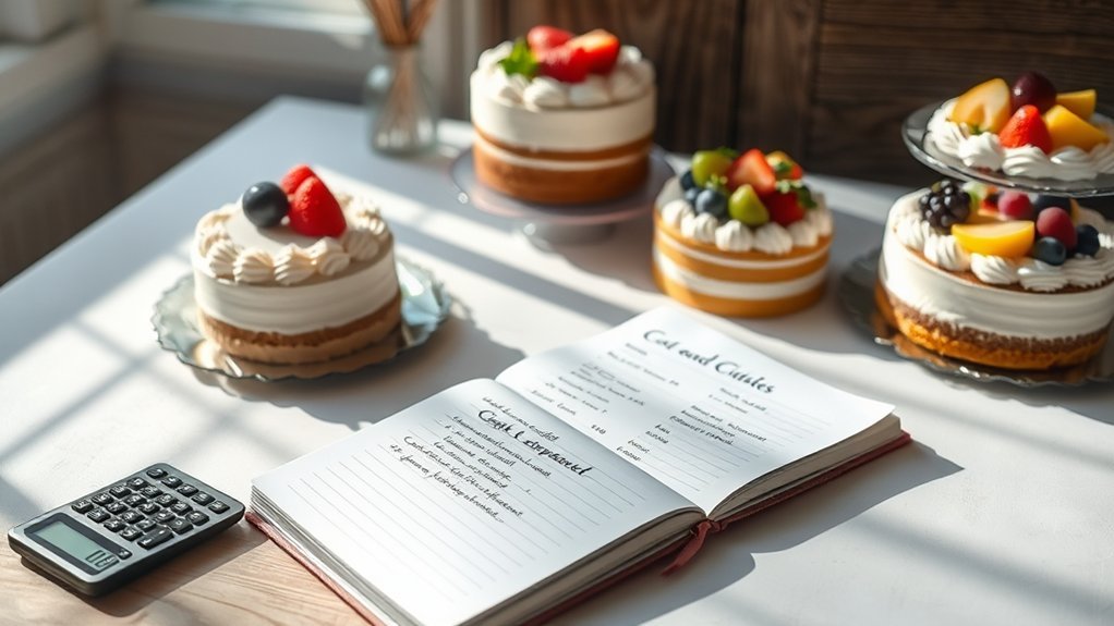 organic cake cost breakdown