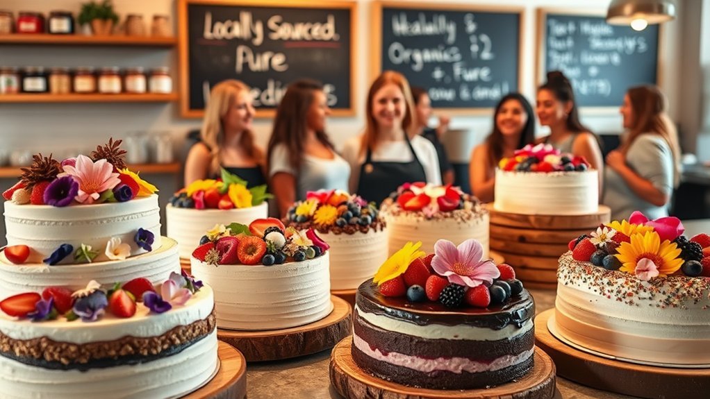 organic cake marketing techniques