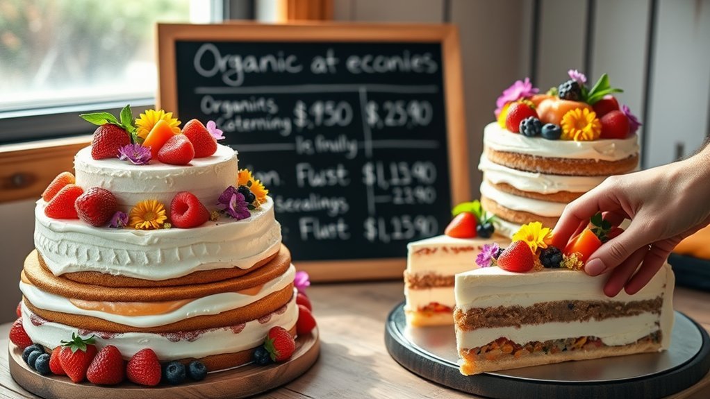 organic cake price determinants