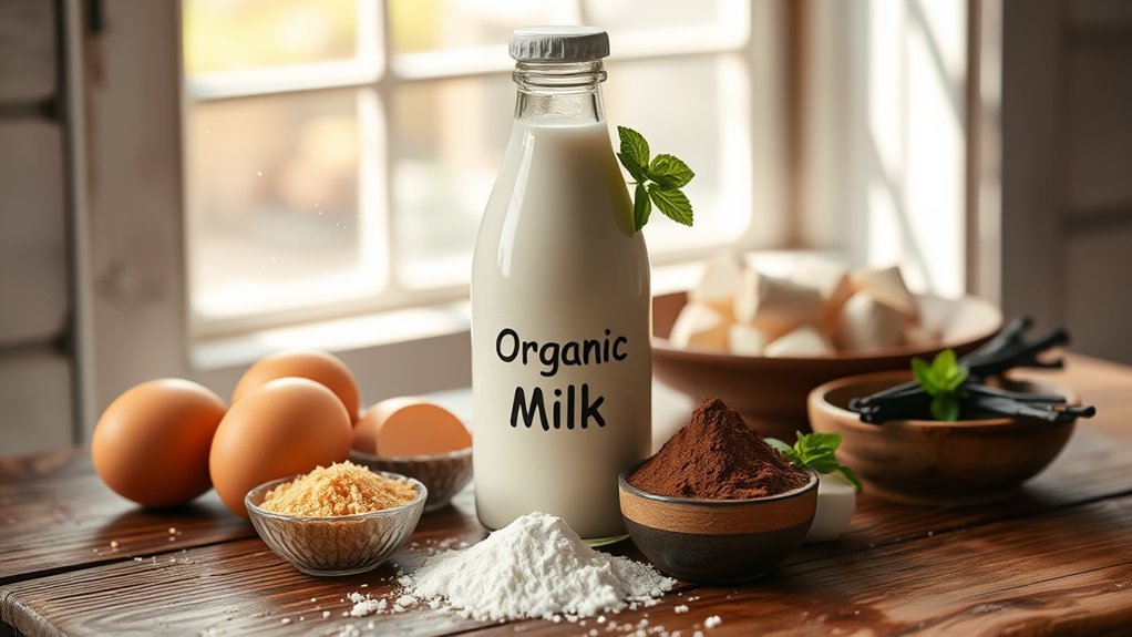 organic dairy product option