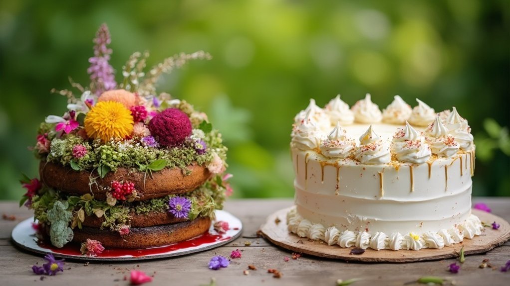organic vs traditional cakes