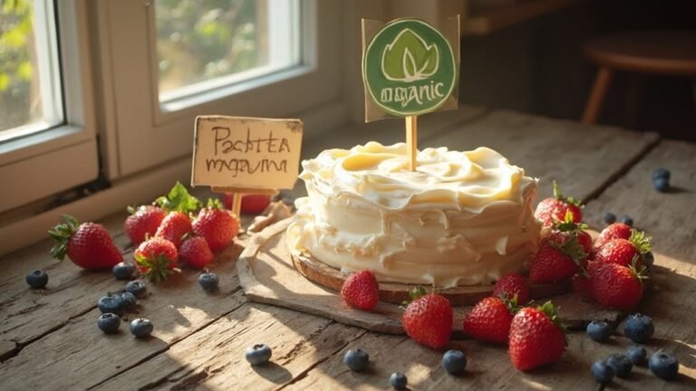 recognizing certified organic cakes