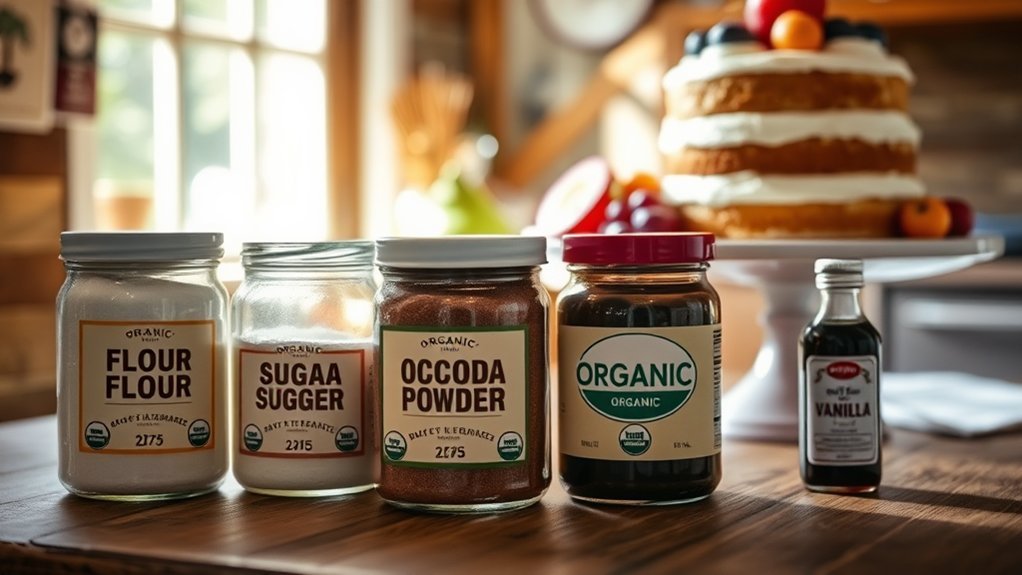 certified organic baking ingredients