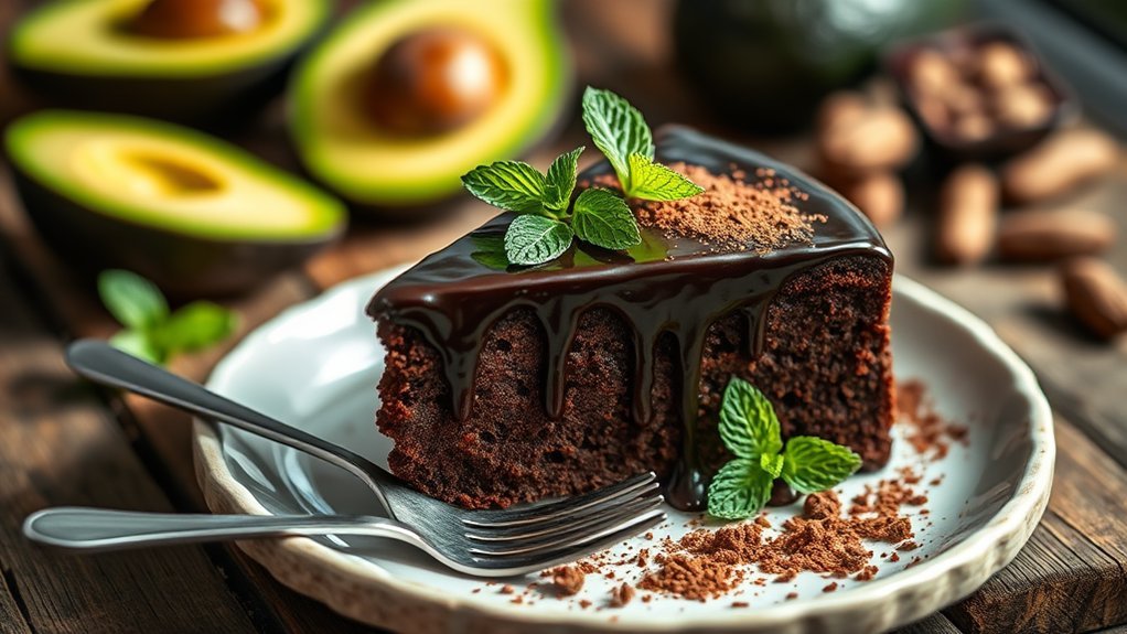guilt free chocolate avocado delight