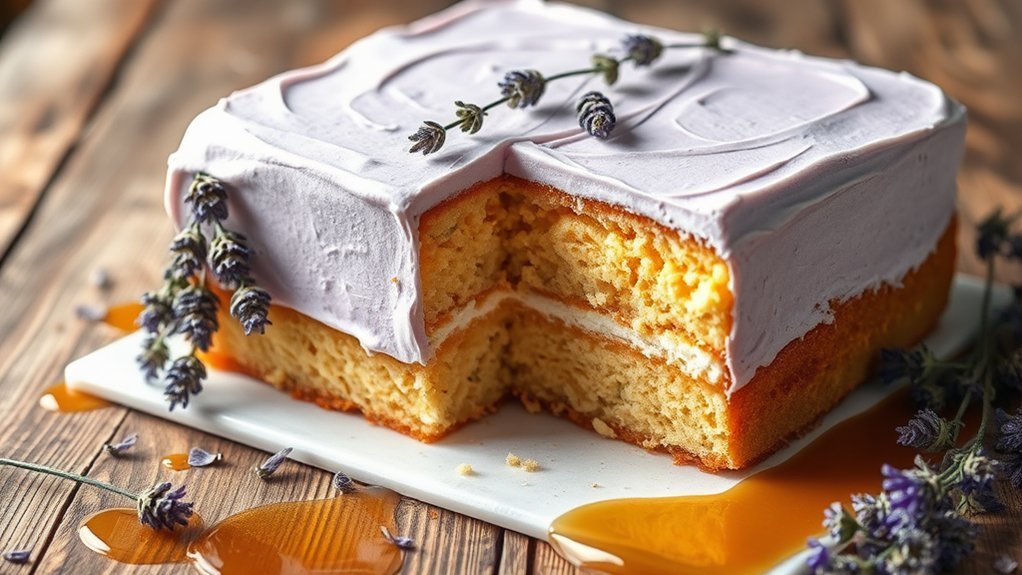 honey lavender delightful cake