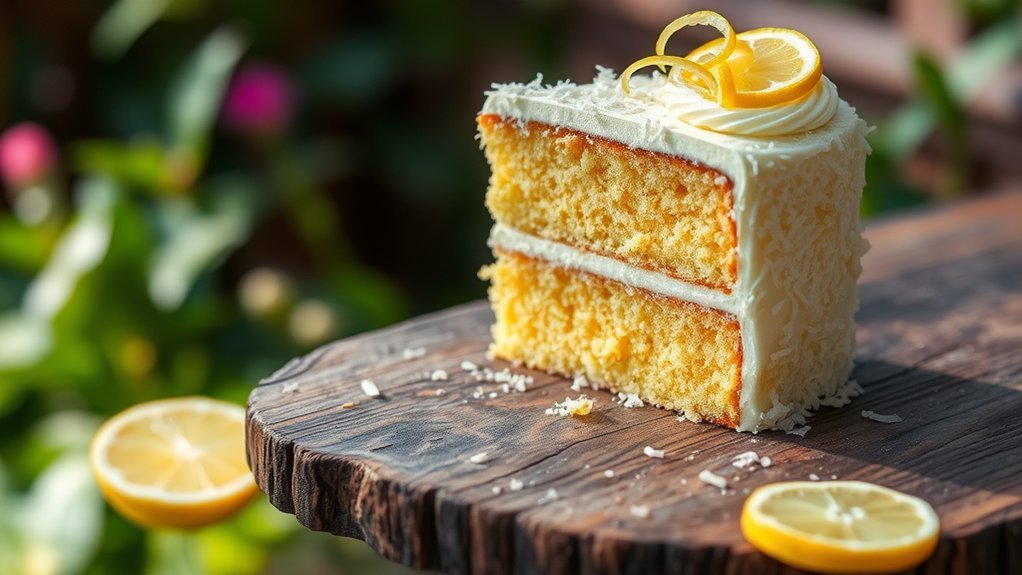lemon coconut cake delight