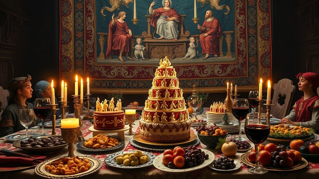 medieval celebration cake traditions