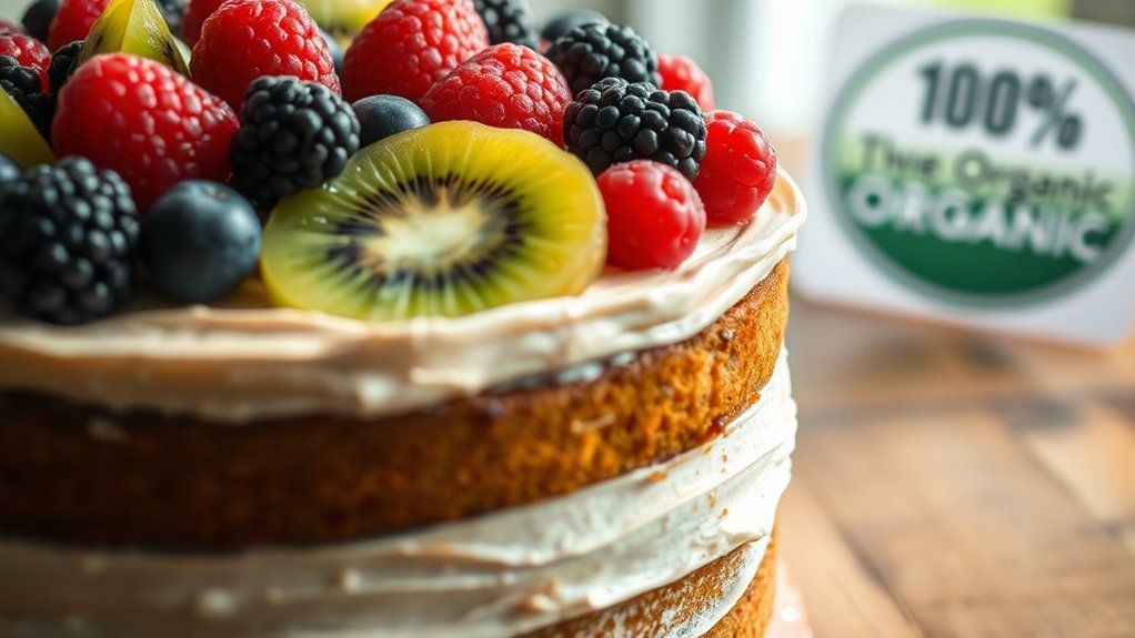 organic cakes labeling compliance