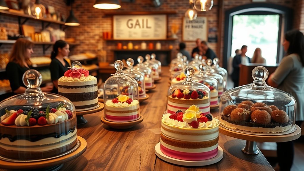 organic cakes warm atmosphere