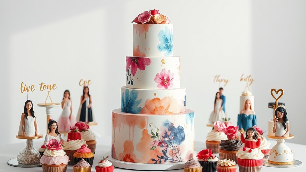 personalized hand painted cake art