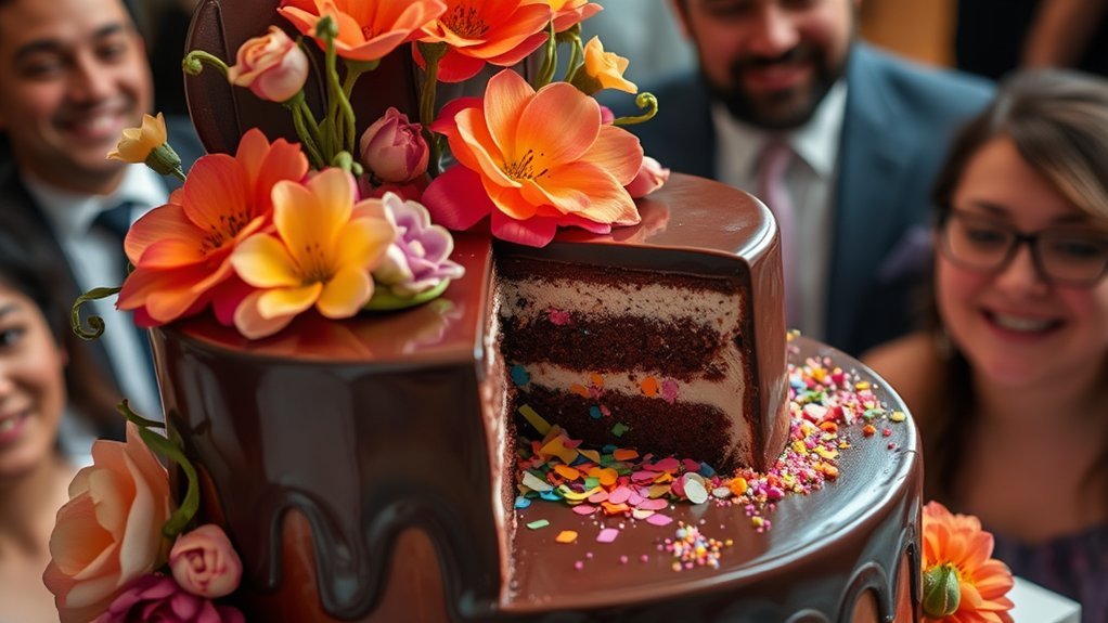 surprise filled interactive cakes